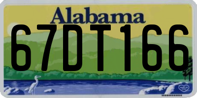 AL license plate 67DT166