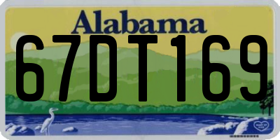 AL license plate 67DT169