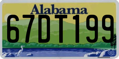 AL license plate 67DT199