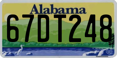 AL license plate 67DT248