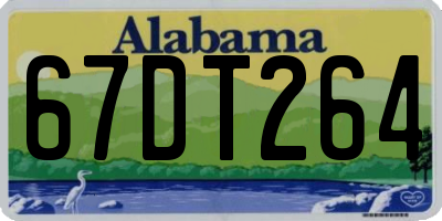 AL license plate 67DT264