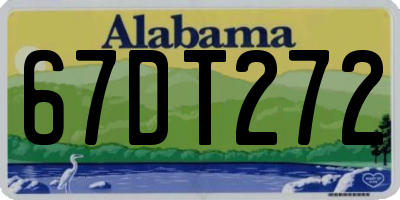 AL license plate 67DT272