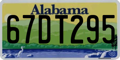 AL license plate 67DT295