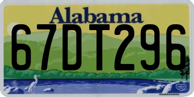 AL license plate 67DT296