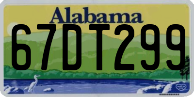 AL license plate 67DT299