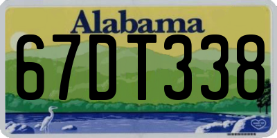 AL license plate 67DT338