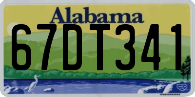 AL license plate 67DT341