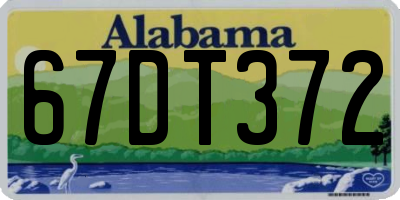 AL license plate 67DT372