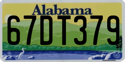 AL license plate 67DT379