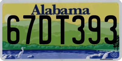 AL license plate 67DT393