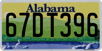 AL license plate 67DT396