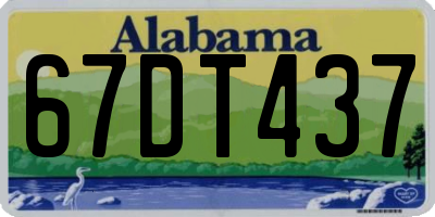 AL license plate 67DT437