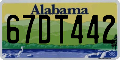 AL license plate 67DT442