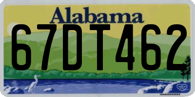 AL license plate 67DT462