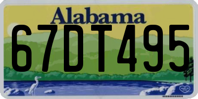 AL license plate 67DT495