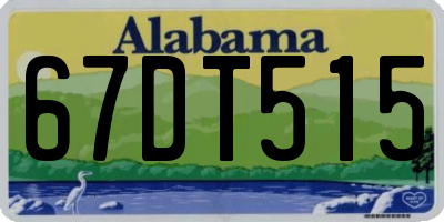 AL license plate 67DT515