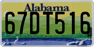 AL license plate 67DT516