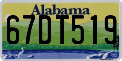 AL license plate 67DT519