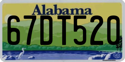 AL license plate 67DT520