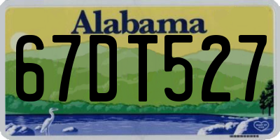 AL license plate 67DT527