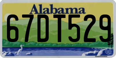 AL license plate 67DT529