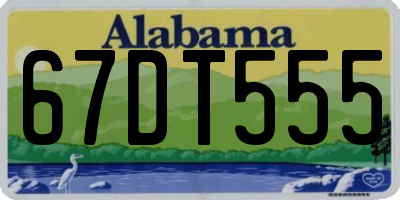 AL license plate 67DT555