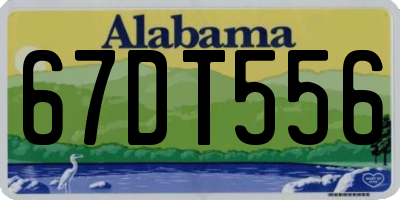 AL license plate 67DT556