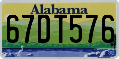 AL license plate 67DT576