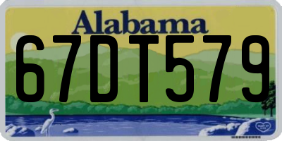 AL license plate 67DT579