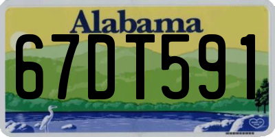 AL license plate 67DT591