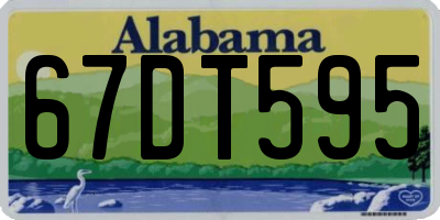 AL license plate 67DT595