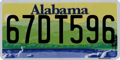 AL license plate 67DT596