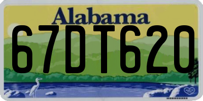 AL license plate 67DT620