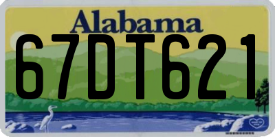 AL license plate 67DT621