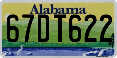 AL license plate 67DT622