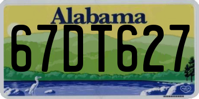 AL license plate 67DT627