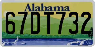 AL license plate 67DT732