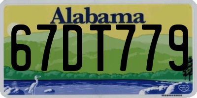 AL license plate 67DT779