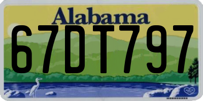 AL license plate 67DT797