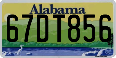 AL license plate 67DT856