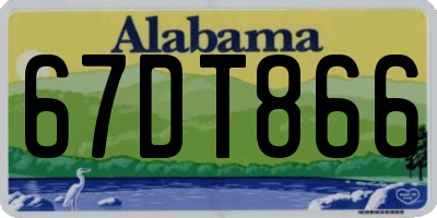 AL license plate 67DT866