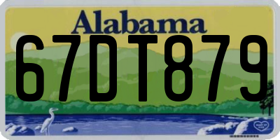 AL license plate 67DT879