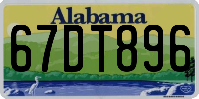 AL license plate 67DT896