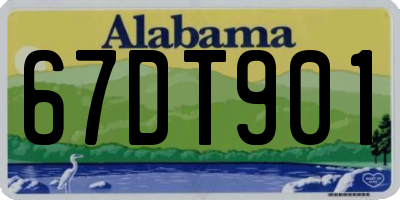 AL license plate 67DT901