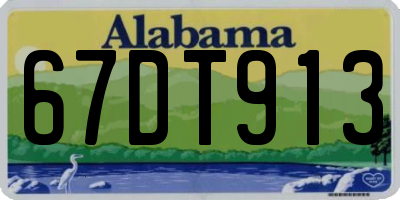 AL license plate 67DT913