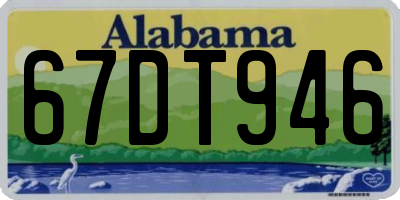 AL license plate 67DT946