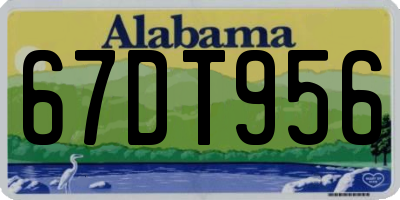 AL license plate 67DT956