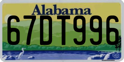 AL license plate 67DT996