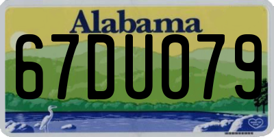 AL license plate 67DU079