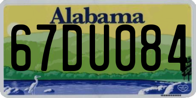 AL license plate 67DU084